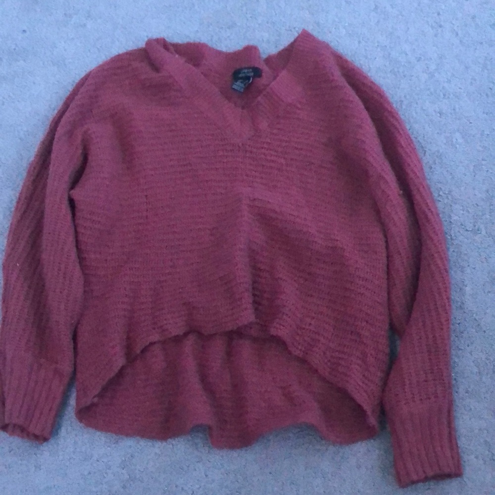 rustic red sweater